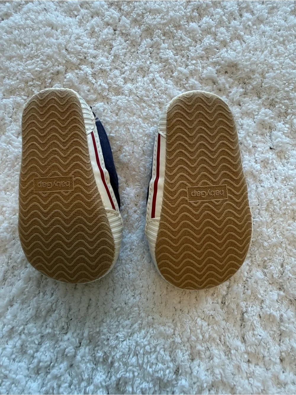 GAP Navy Slip-On & Plaid Baby Shoe Set with Light Gray Pair